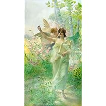 【美品】天使の絵画 Amazon.co.jp: アートプリント 宗教画 守護天使 子どもたち 橋の
